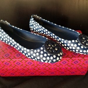 Tory Burch Minnie Polka Dot Travel Ballet Flats